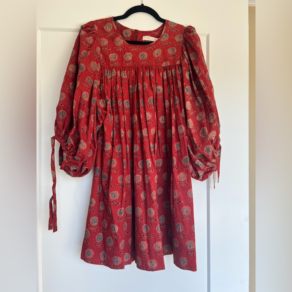 Christy Dawn Red Floral Dress